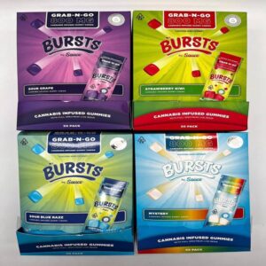 Bursts By Sauce Grab-N-Go 800mg THC Gummies – Powerful